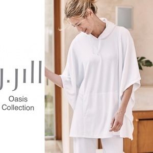 Pure Jill by J. Jill Oasis Hooded Poncho Sz Small